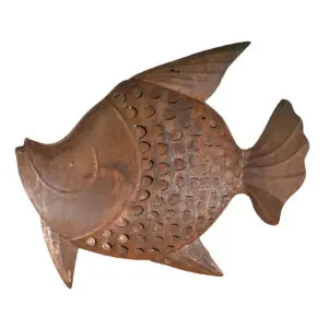Figura pez de metal 50 cm estilo étnico