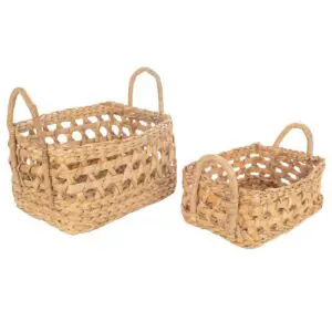 Set de dos cestas de seagrass y alga marina