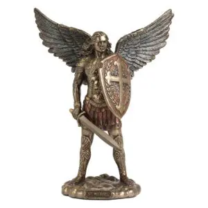 San Miguel Arcángel figura de resina 19,5 cm