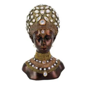 Busto africano de resina estilo étnico