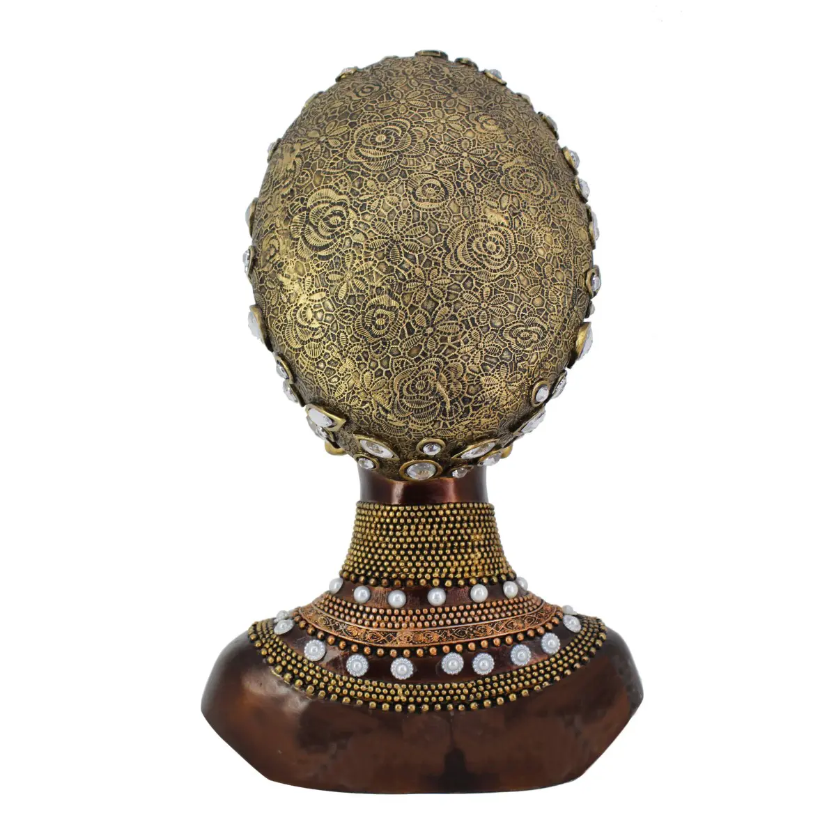 Busto africano AFRICAGOLD detalle