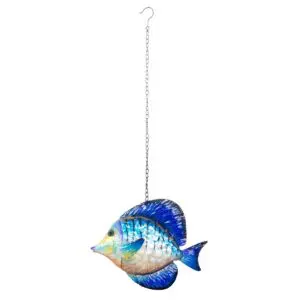 Colgante pez decorativo de metal 40 cm