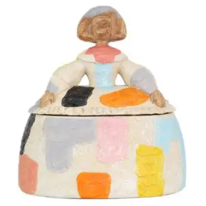Menina caja figura de resina estilo Pop Art