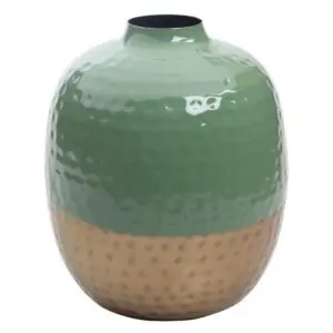Jarrón decorativo de metal 26 cm