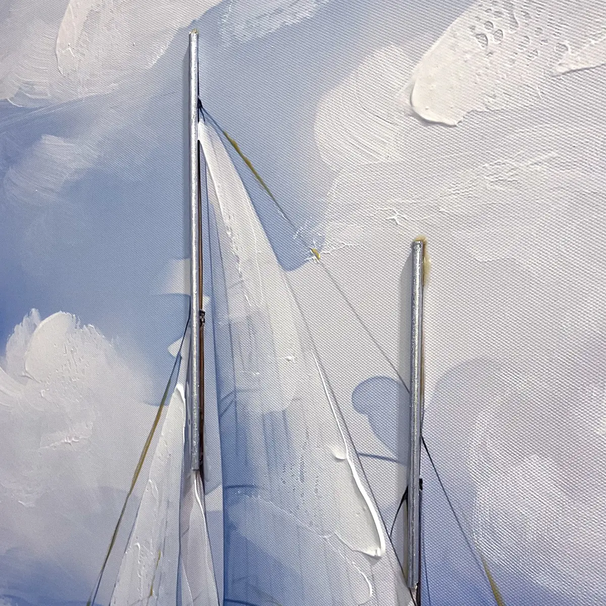 Detalle del cuadro decorativo de barco