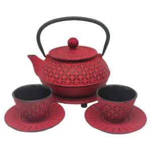 Set de tetera de hierro colado 0,6 litros