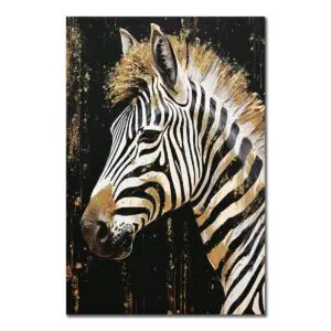 Cuadro cebra 100x70 cm en lienzo