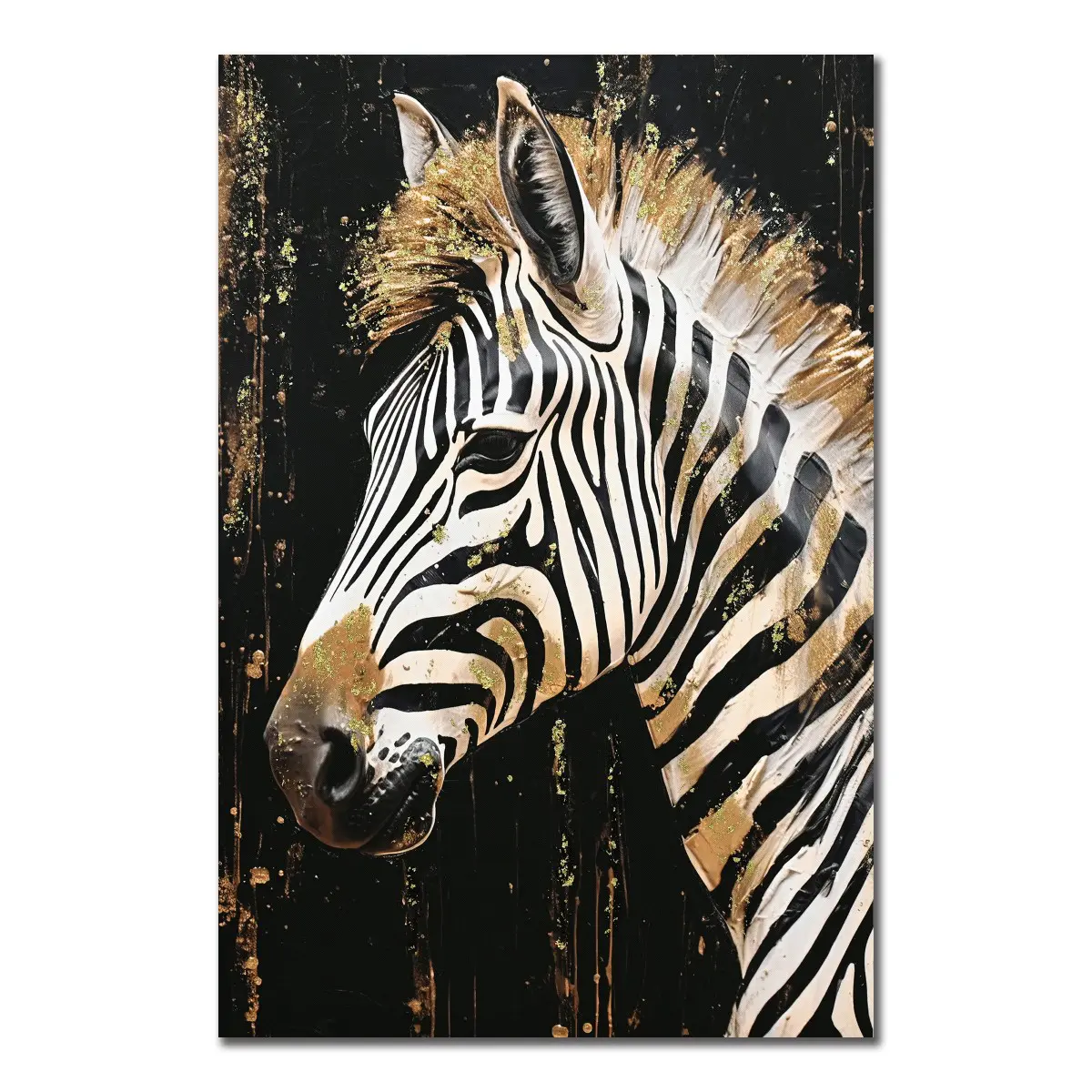 Cuadro cebra 100x70 cm en lienzo