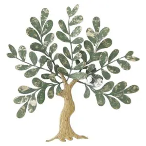 Adorno de pared árbol de metal 60 cm