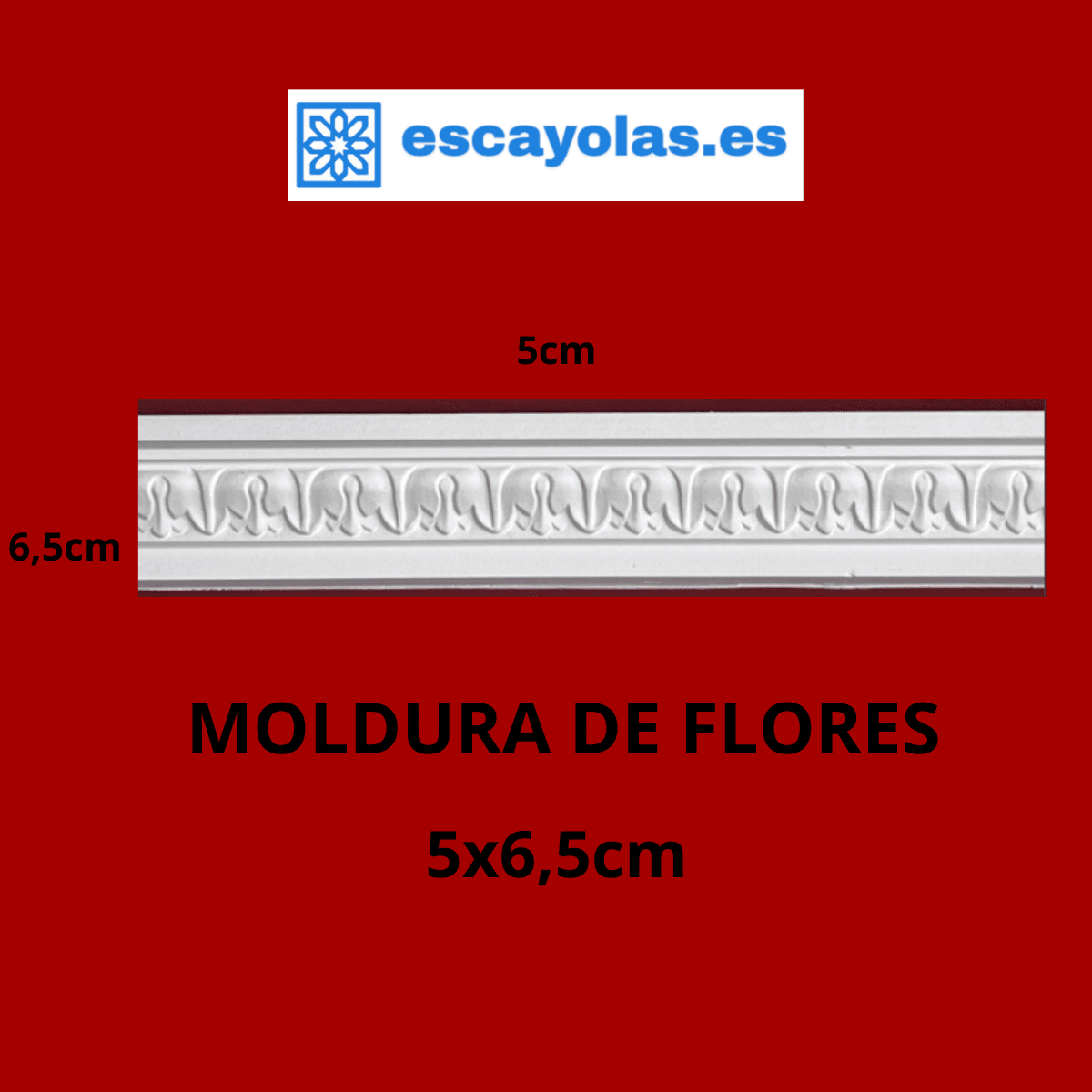 Moldura de flores escayolas.es